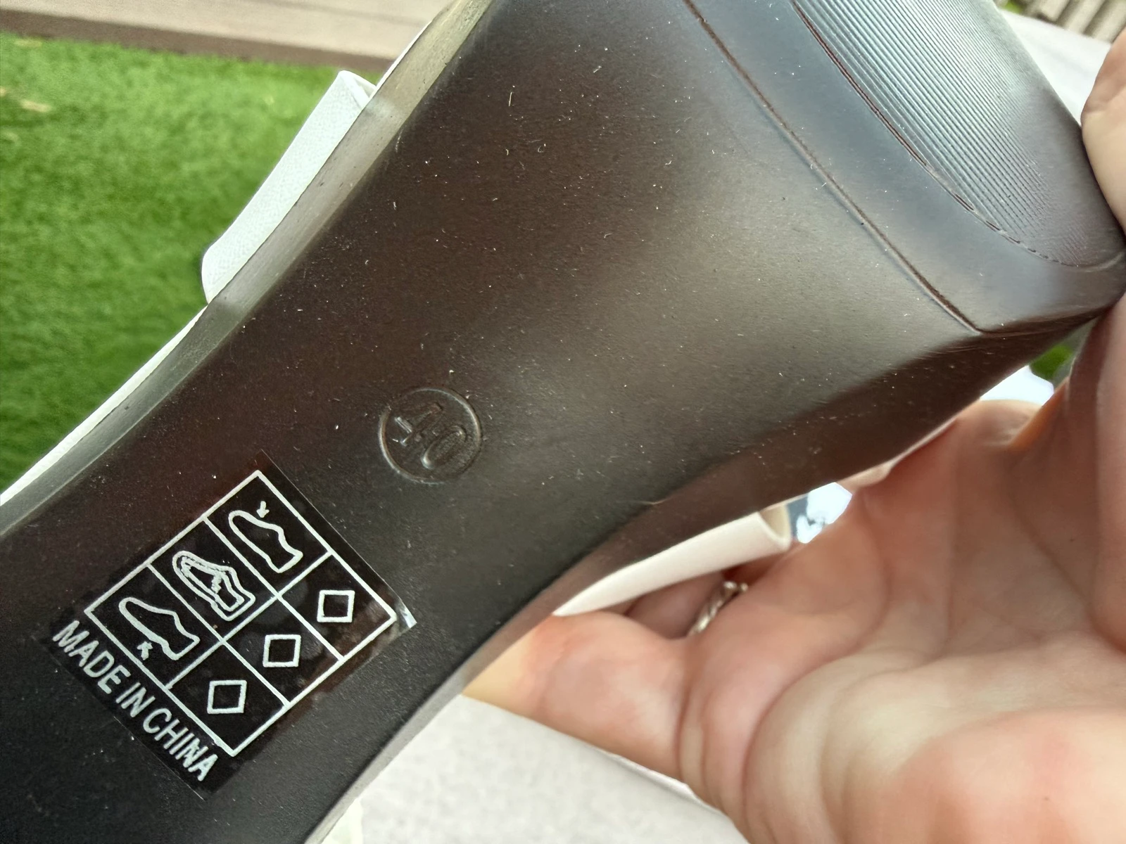 Sandales blanches à talon bloc plateforme LORA FERRES taille 40 – photo 7